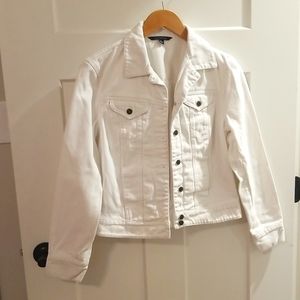Chadwicks White Denim Jacket Size 6